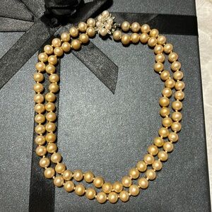 Vintage 16” Double Stranded Pearl Necklace